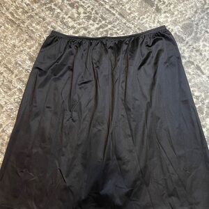 Vintage Cabernet Elegant Black A-Line Skirt